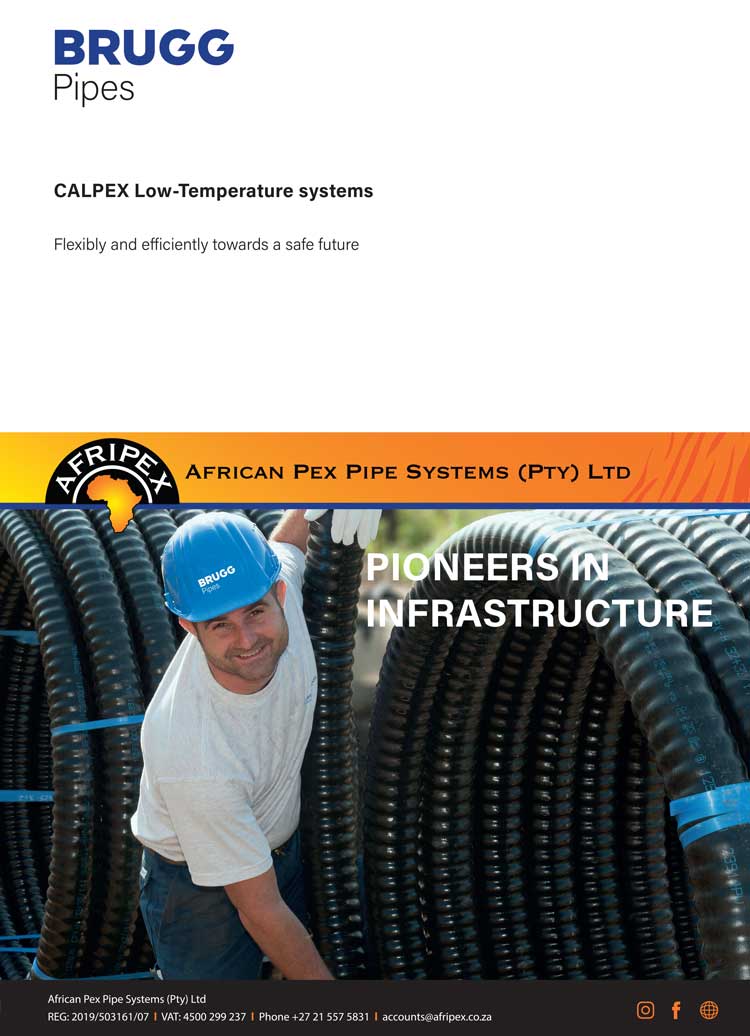Calpex Sales Brochure - Afripex Piping Systems - Pex A pipe, fittings and expansion. Pure PEX Pipe. Plastic Pipe.