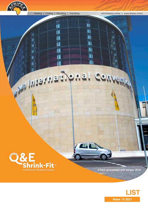 Afripex Product List Q&E Shrink-Fit - Piping Systems